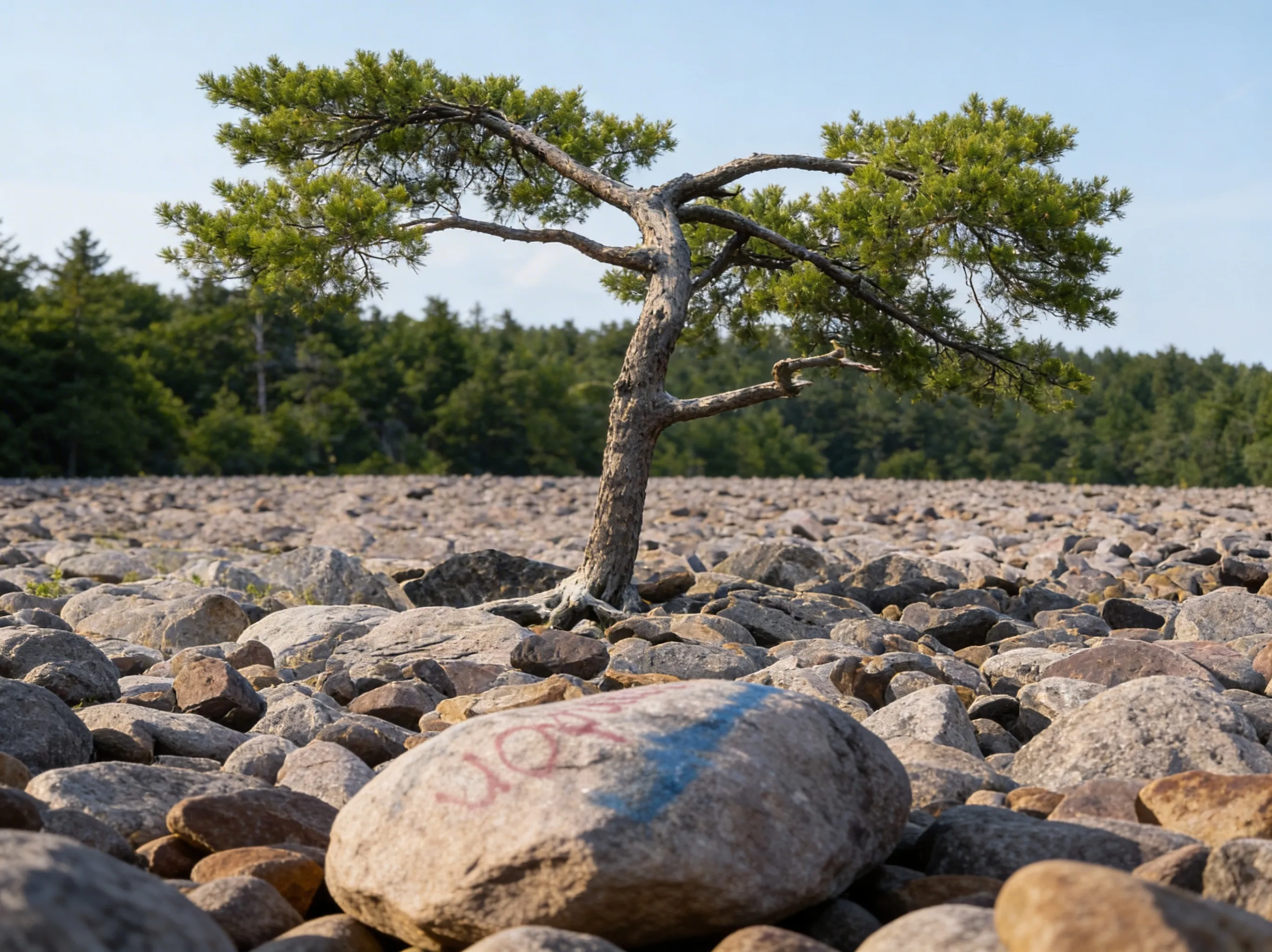 The massive Boulder Field at Hickory Run State Park