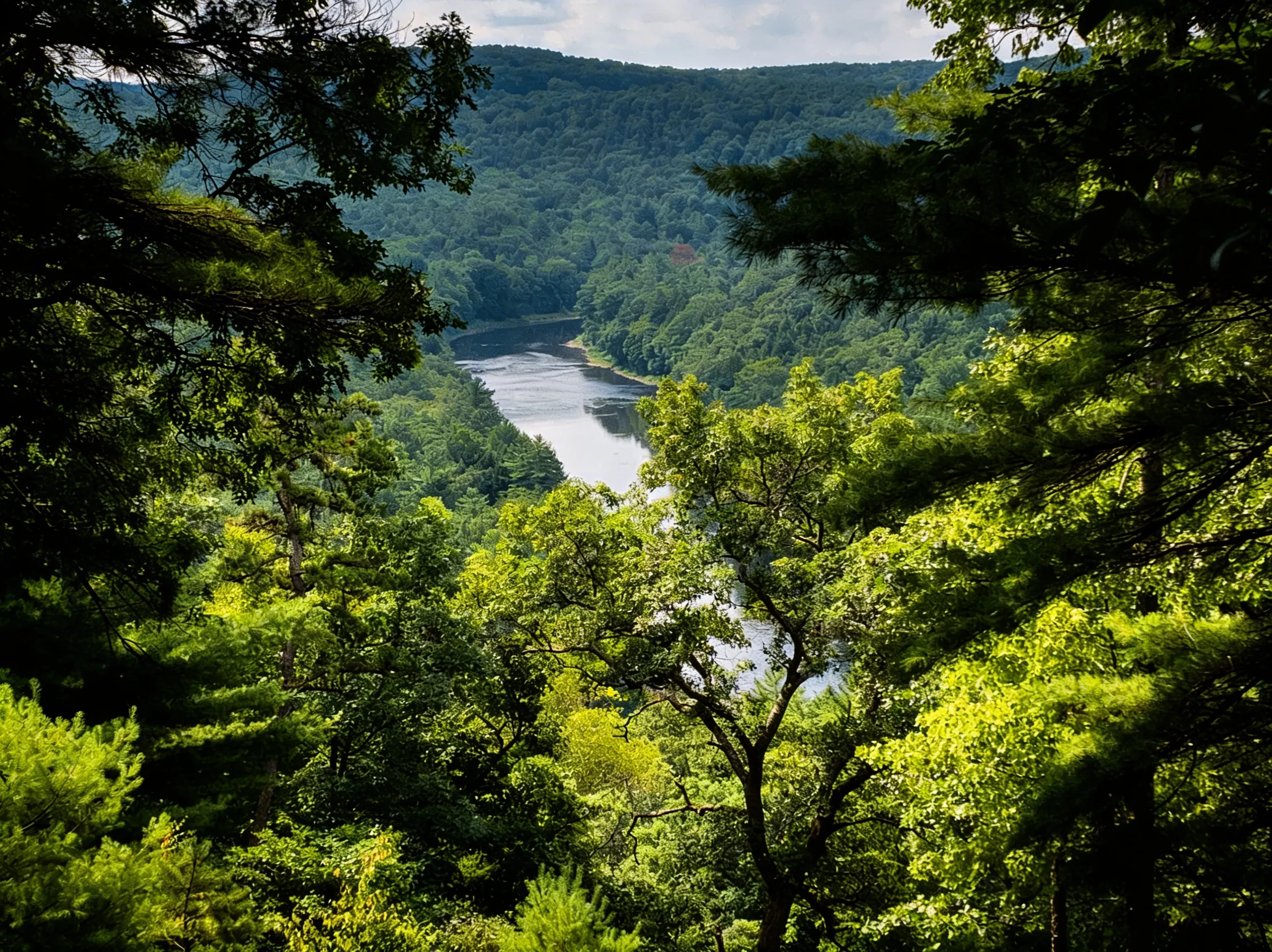 Seneca Point overlook of the Clarion River Valley